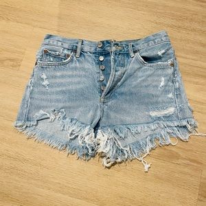 Agolde Light Wash Jean Shorts | Size 25